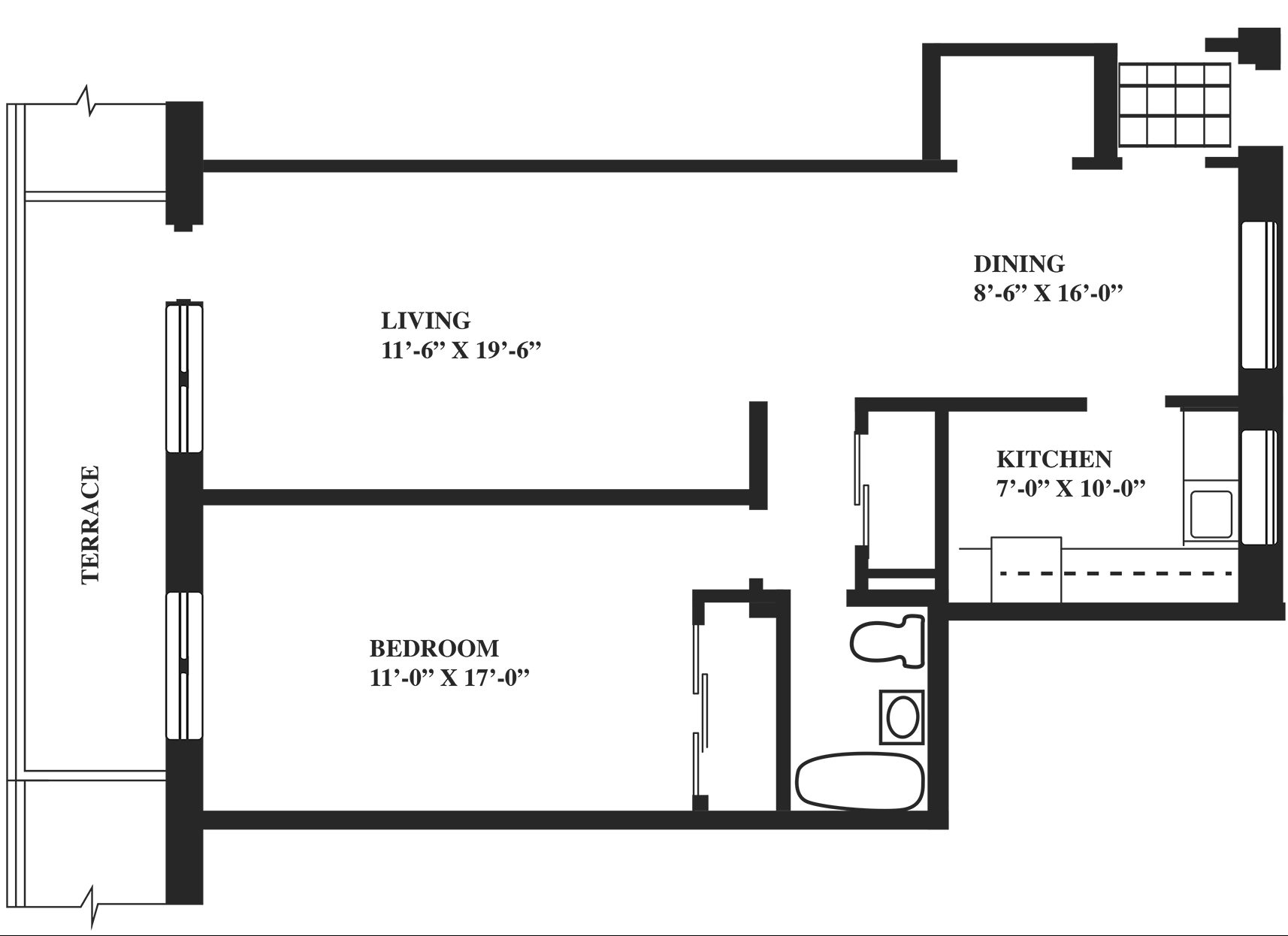 Floor Plans 1 Bedroom Greenwich Close Apartments
